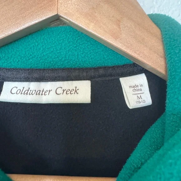 Coldwater Creek Women’s M quarter-zip fleece Winter  Comfy Travel Grandmacore - Picture 3 of 8